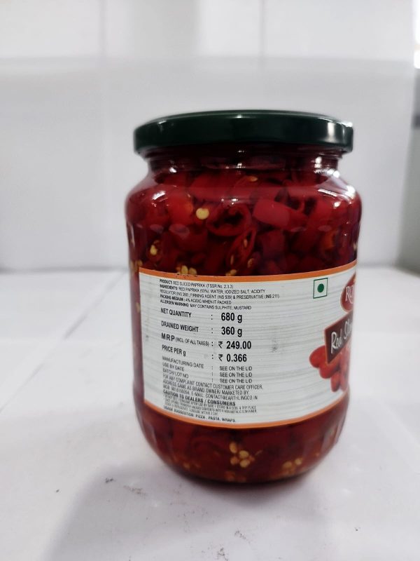 Red peprika slice_ Red Paprika Slices 680g