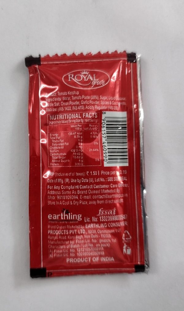 Tomato ketchup (8gm) Tomato Ketchup Sachets