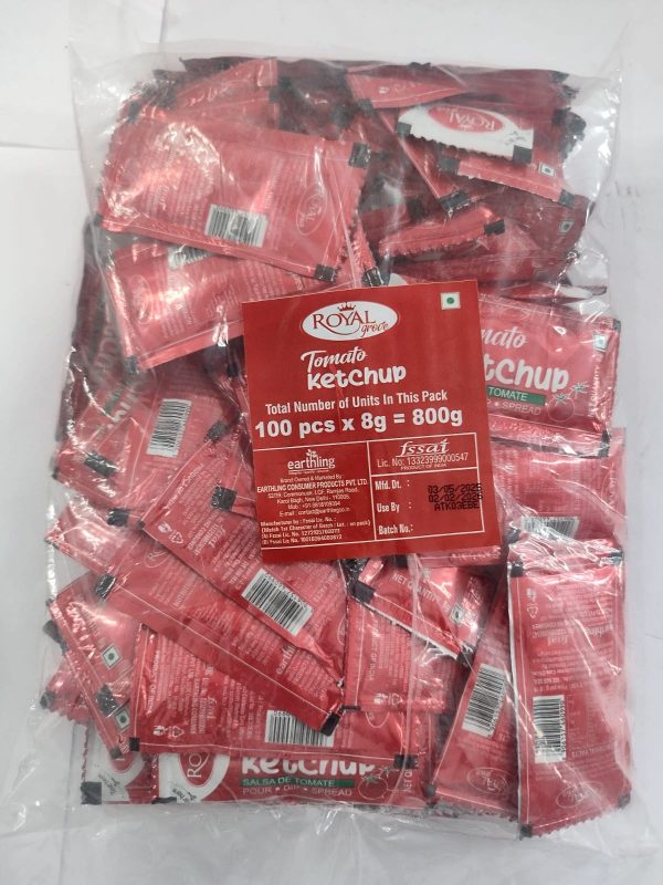 Tomato ketchup 8gm_(1) Tomato Ketchup Sachets
